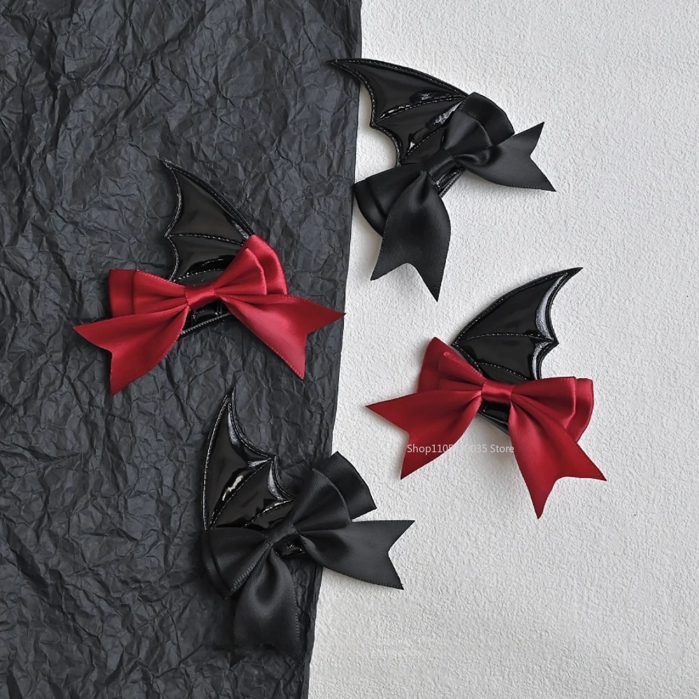 Halloween Devil Horn Bow Hair  - Cosplay Bat Prop ulasan dan harga