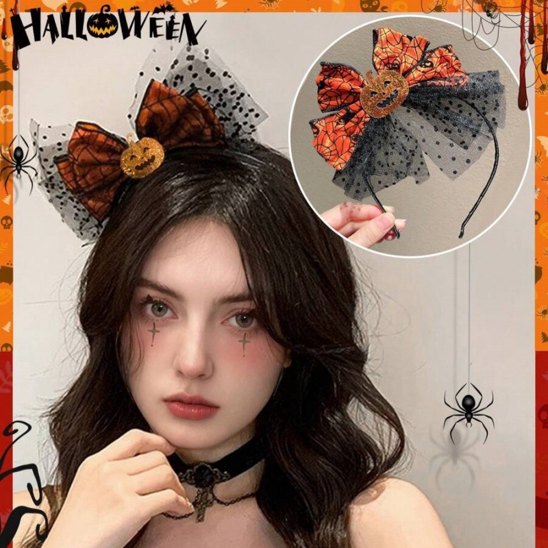 1pc Halloween Pumpkin Bow Head - Cosplay Bat Prop ulasan dan harga