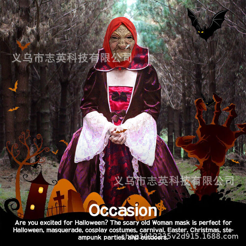 Le Cool Smoking Granny Mask La - Cosplay Material For Prop ulasan dan harga