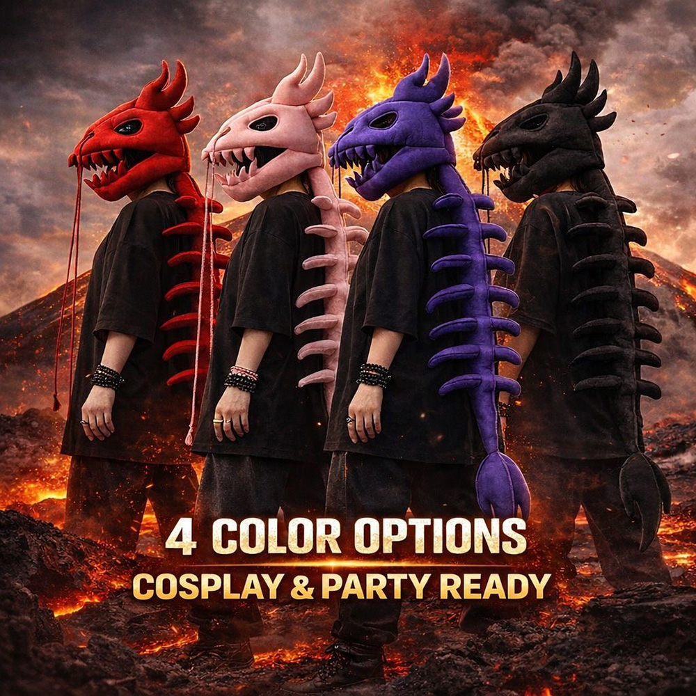 Dinosaur Skeleton Plush Headge - Free Cosplay Prop Patterns ulasan dan harga