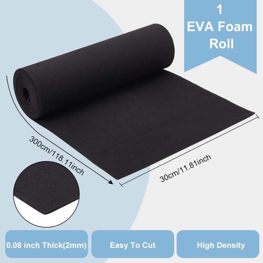 EVA Foam Craft Sheets Black 30 - Craft Foam Roll ulasan dan harga