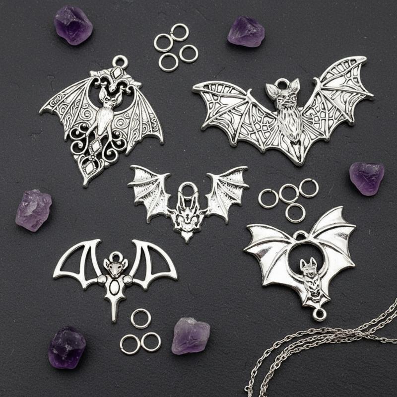 #@4pcs Gothic Vampire Bat Char - Cosplay Bat Prop ulasan dan harga