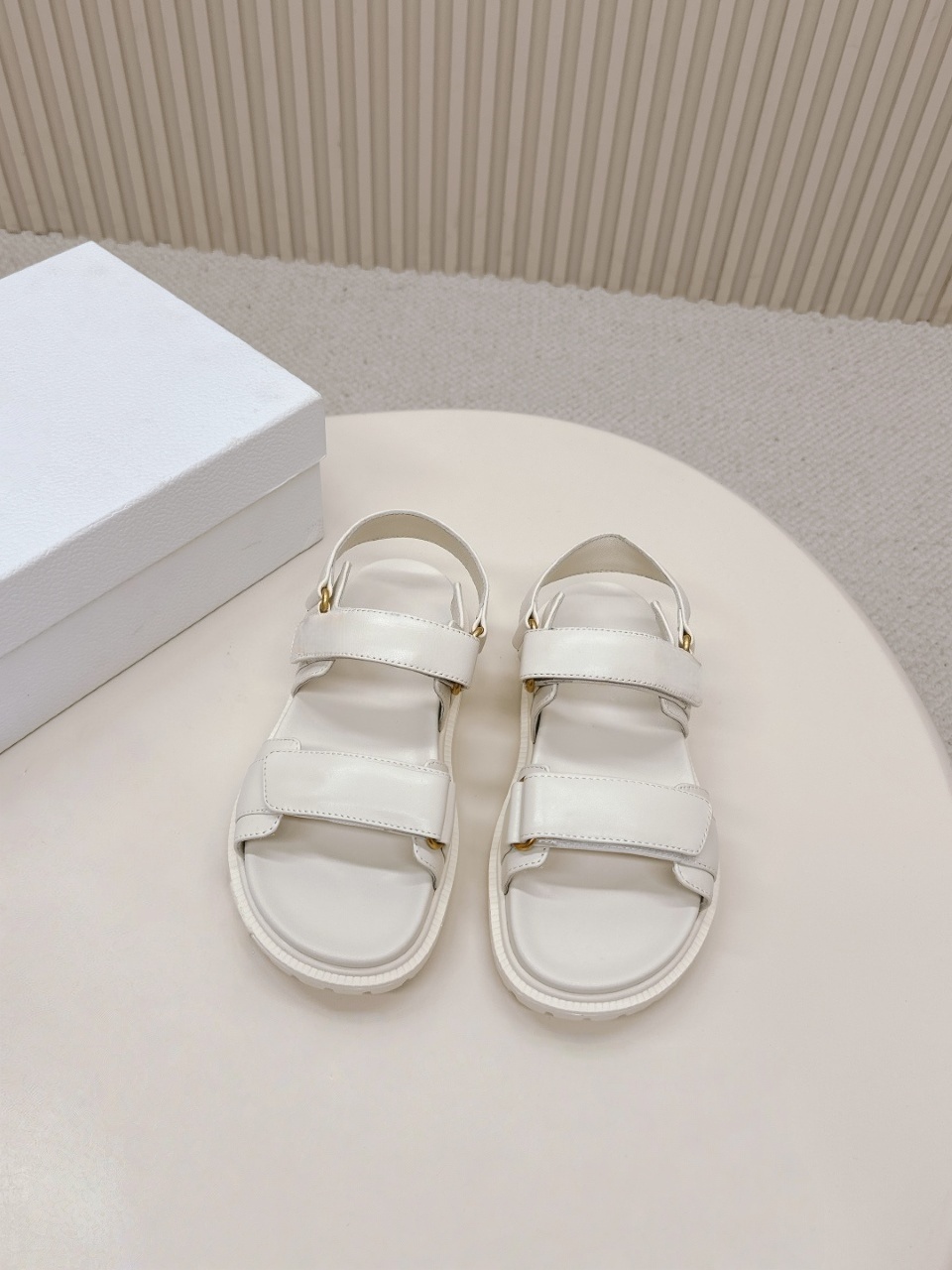 Women's Luxury Platform Sandal - Velcro Hook Loop ulasan dan harga