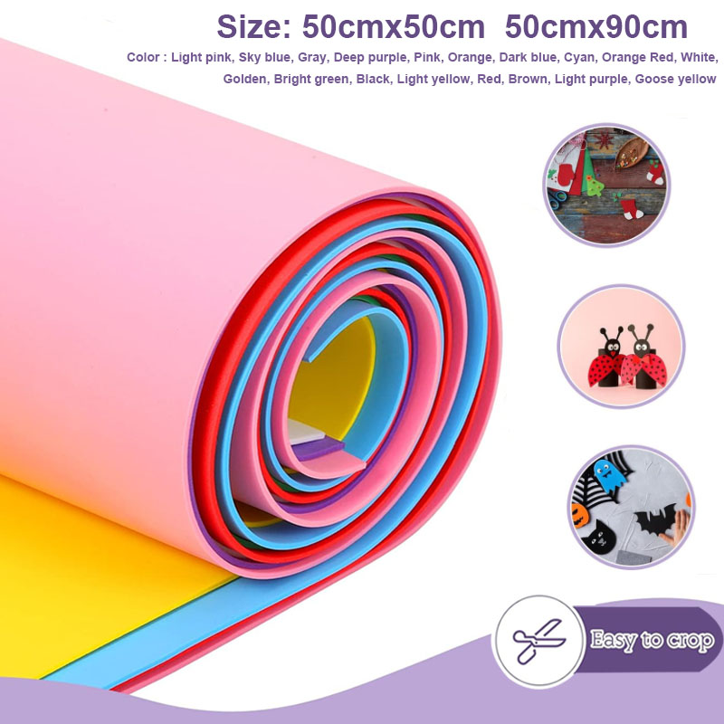1pcs Colorful Eva Foam Sheets  - Craft Foam Roll ulasan dan harga
