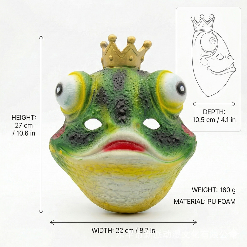 Le Cool frog PU foam animal co - Cosplay Material For Prop ulasan dan harga