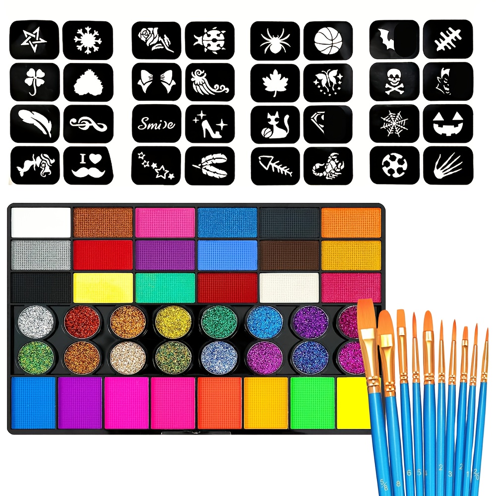 42 Colors Face Body Paint Pale - Cosplay Prop Paint ulasan dan harga