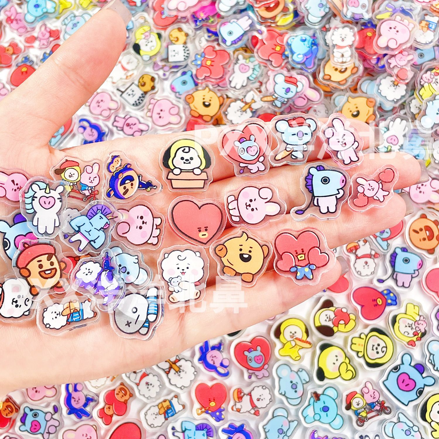 100pcs BT21 BTS Single-Layer 1 - Cosplay Material For Prop ulasan dan harga